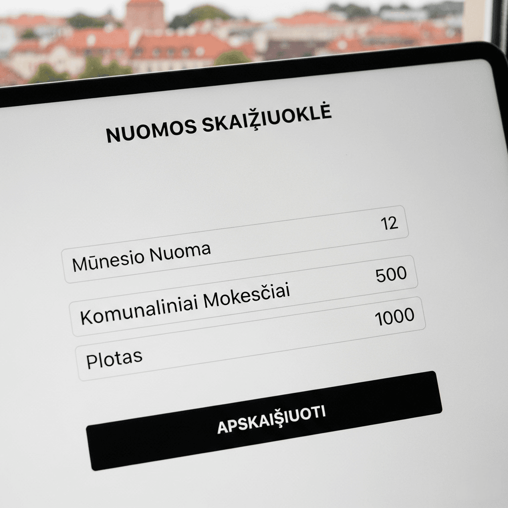 Nuomos skaičiuoklė: Jūsų svarbiausias įrankis sėkmingai investicijai į nekilnojamąjį turtą Nuomos skaičiuoklė: Jūsų svarbiausias įrankis sėkmingai investicijai į nekilnojamąjį turtą