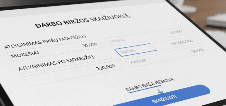 Nedarbo Išmokos Skaičiuoklė 2025: Išsamus Gidas, Kaip Teisingai Apskaičiuoti Išmoką ir Ką Būtina Žinoti