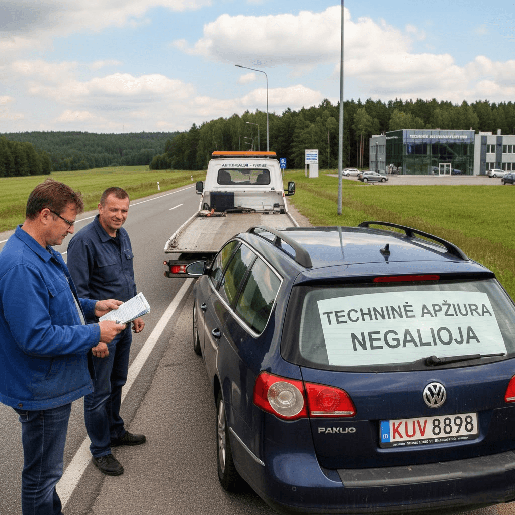 Technikinė dienai: kaip legaliai nuvykti į apžiūros centrą pasibaigus galiojimui?