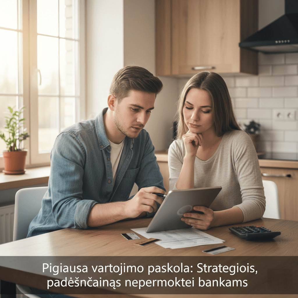 Pigiausia vartojimo paskola: Strategijos, padėsiančios nepermokėti bankams