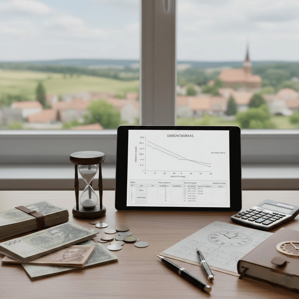 Pinigų laiko vertės mechanika: kaip praktiškai taikomas diskontavimas Pinigų laiko vertės mechanika: kaip praktiškai taikomas diskontavimas