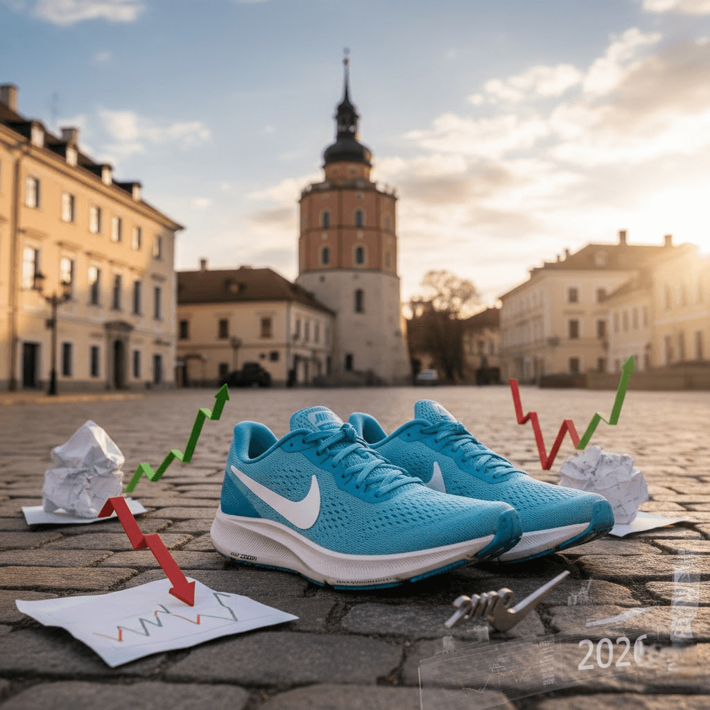 Nike akcijos: Ar „Swoosh“ milžinas atsigaus po rinkos sukrėtimų? Išsami analizė 2026