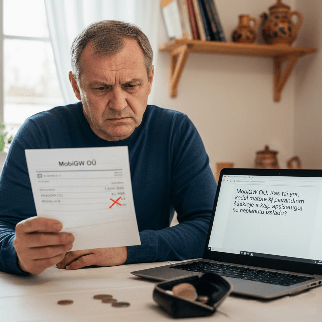 MobiGW OÜ: Kas tai yra, kodėl matote šį pavadinimą sąskaitoje ir kaip apsisaugoti nuo neplanuotų išlaidų?