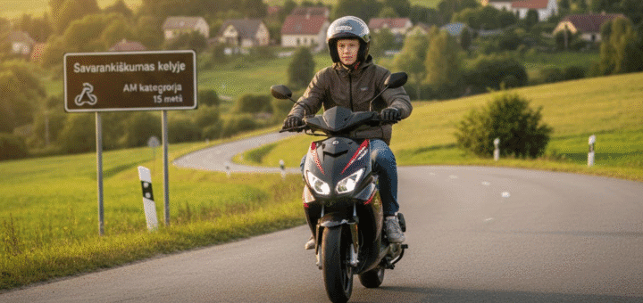 Savarankiškumas kelyje: AM kategorijos transporto priemonės penkiolikmečiams