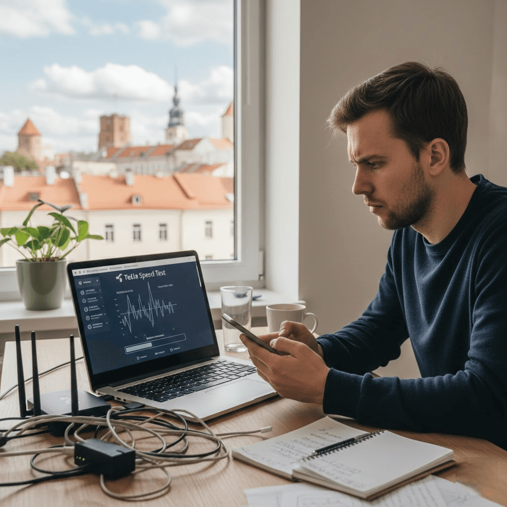 Telia matuoklė: Kaip teisingai tikrinti interneto spartą ir kodėl skaičiai dažnai meluoja?