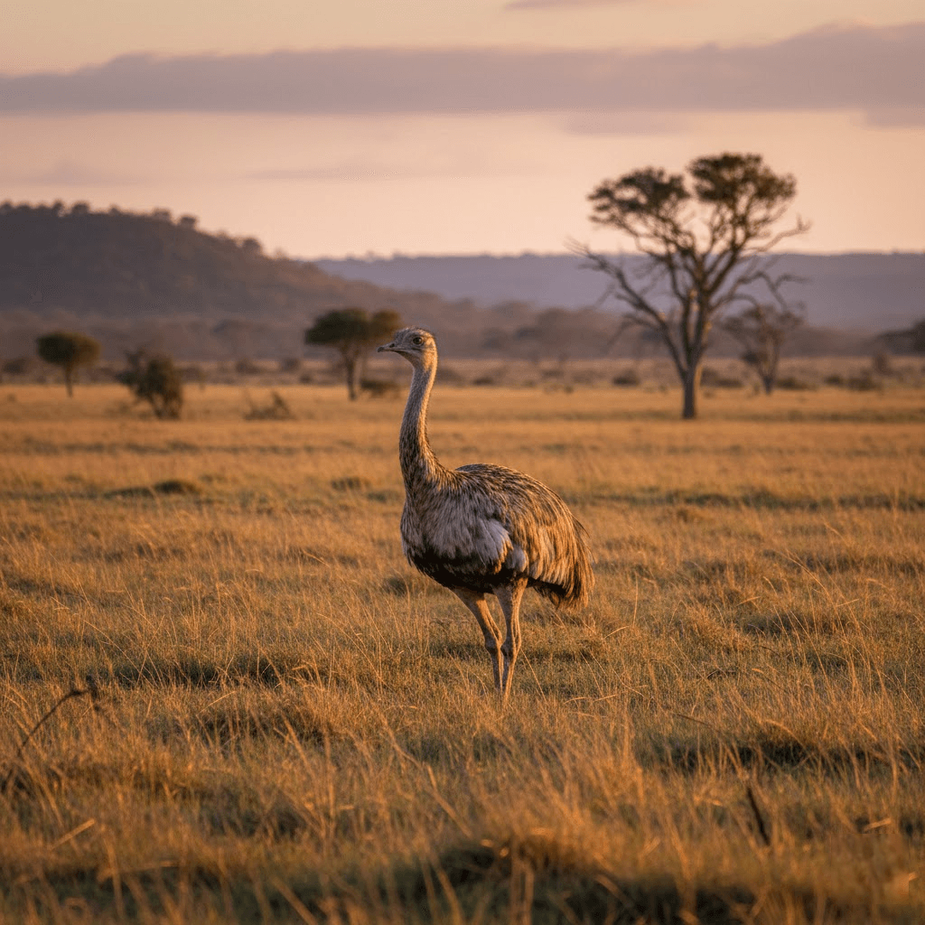 Amerikos strutis: slapta Pietų Amerikos pampų didybė