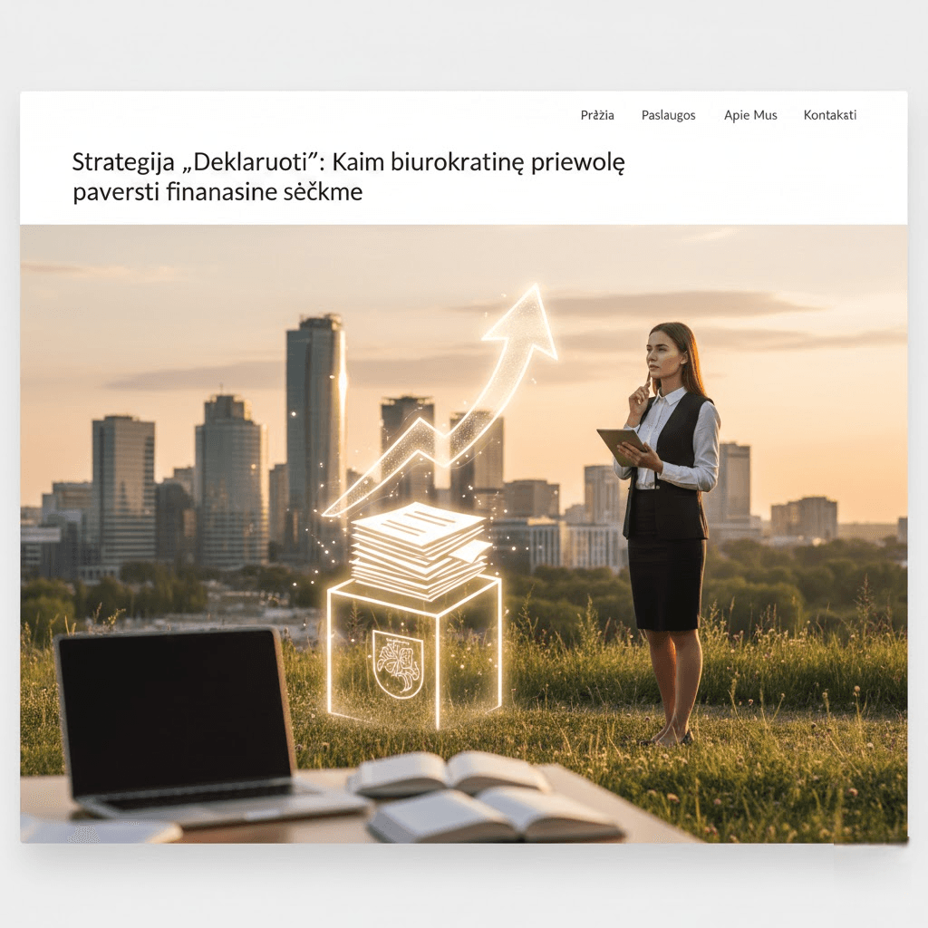 Strategija „Deklaruoti“: Kaip biurokratinę prievolę paversti finansine sėkme