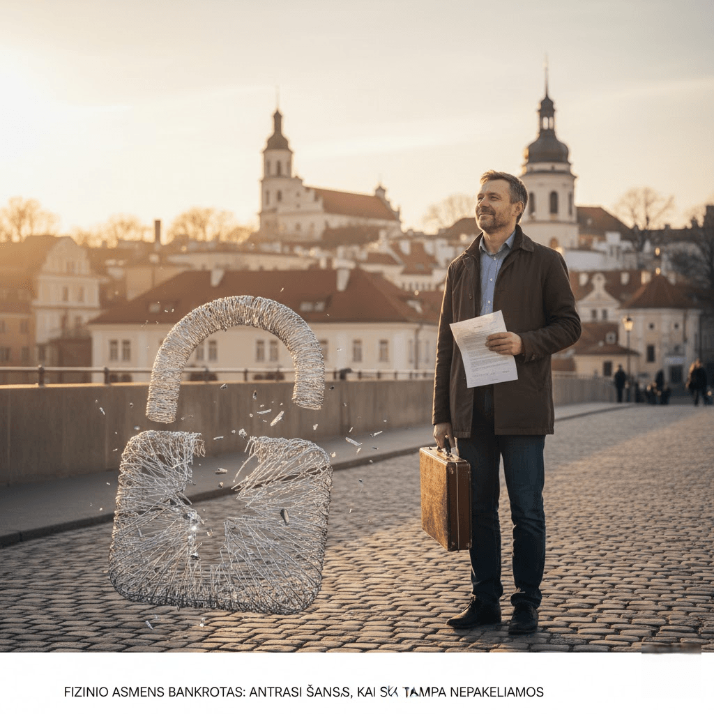 Fizinio asmens bankrotas: Antrasis šansas, kai skolos tampa nepakeliamos