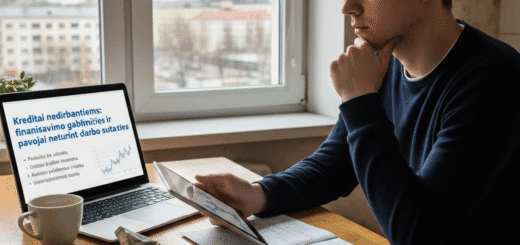 Kreditai nedirbantiems: finansavimo galimybės ir pavojai neturint darbo sutarties