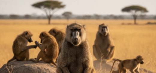 Babuinas: Socialinės intrigos ir išgyvenimo menas Afrikos savanoje