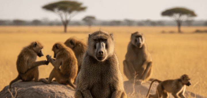 Babuinas: Socialinės intrigos ir išgyvenimo menas Afrikos savanoje