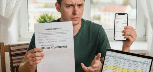 Atlyginimas neto: kodėl skaičiai sutartyje ir banko sąskaitoje taip stipriai skiriasi?