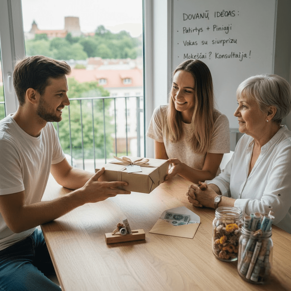Pinigų dovanojimas be streso: etiketas, mokestiniai niuansai ir originalios idėjos