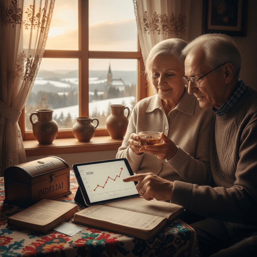 Finansinė ramybė neramiais laikais: Kodėl indeliai 2026-aisiais vėl tapo „tyliuoju“ investuotojų ginklu