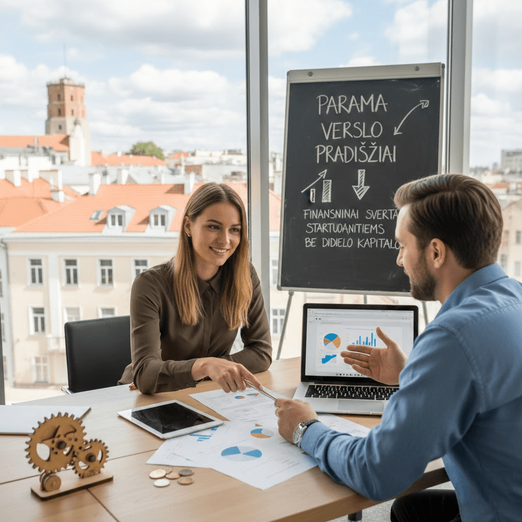 Parama verslo pradžiai: finansiniai svertai startuojantiems be didelio kapitalo