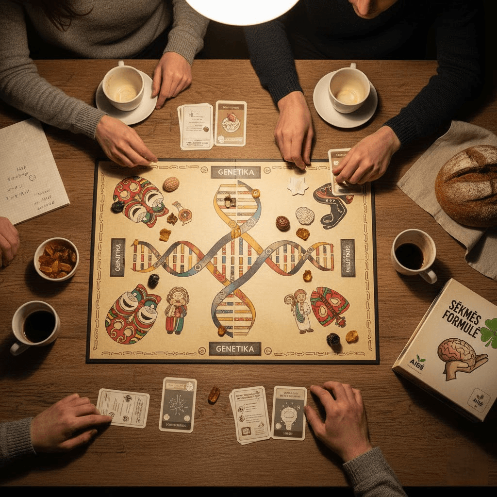 Aibė žaidimas: Proto mankšta, genetika ir sėkmės formulė ant jūsų stalo