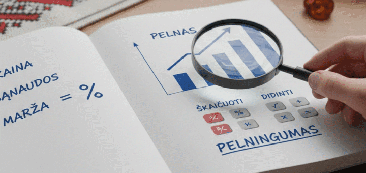 Marža: Kaip Teisingai Skaičiuoti ir Didinti Pelningumą