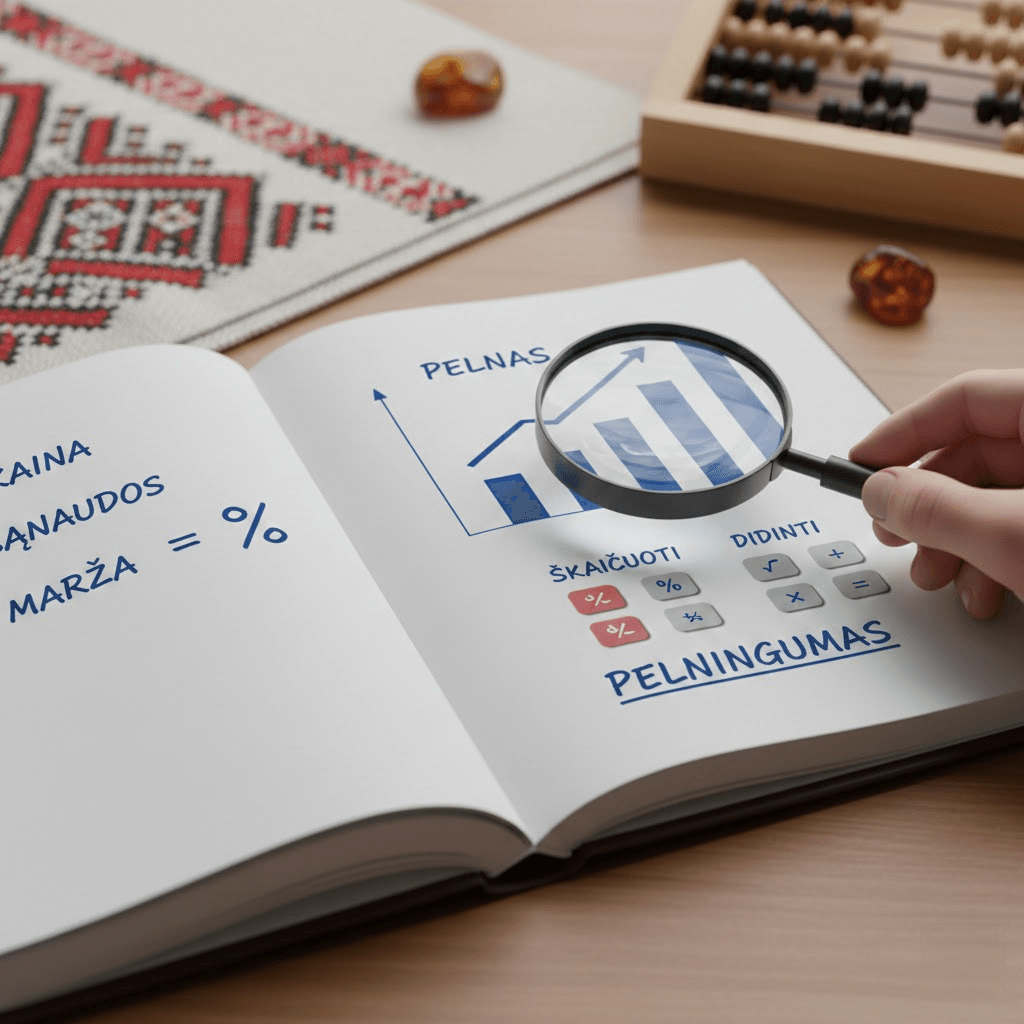 Marža: Kaip Teisingai Skaičiuoti ir Didinti Pelningumą