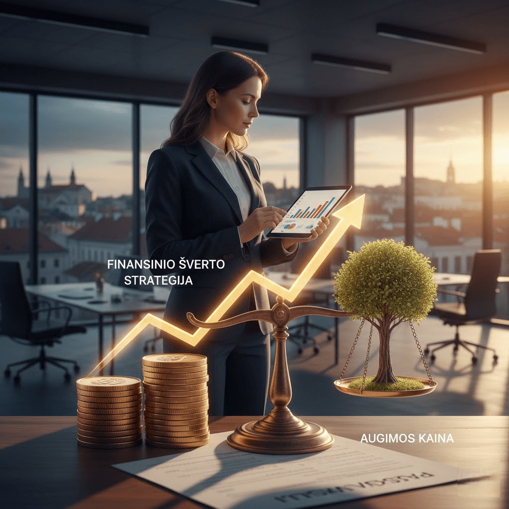 Paskola verslui: finansinio sverto strategija ir augimo kaina Paskola verslui: finansinio sverto strategija ir augimo kaina
