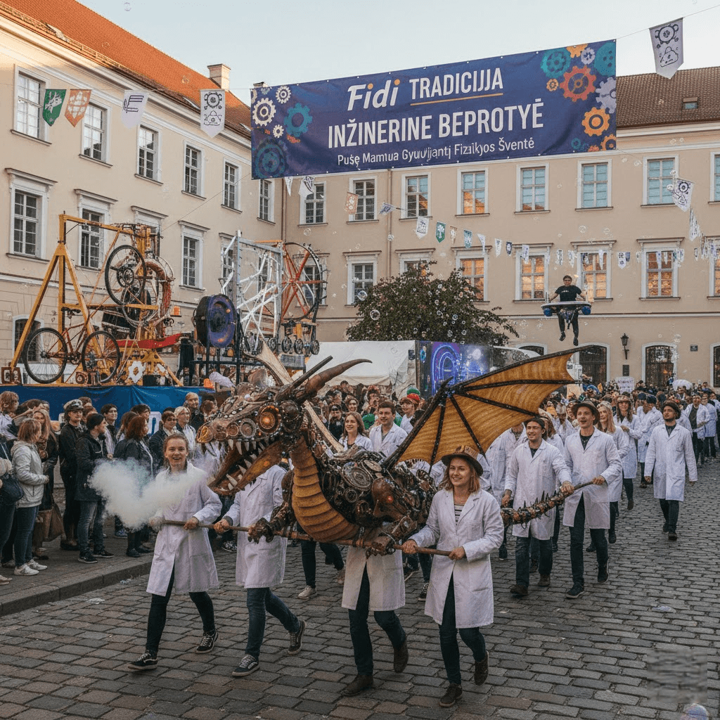 FiDi tradicija: Dinas Zauras, inžinerinė beprotybė ir pusę amžiaus gyvuojanti fizikos šventė