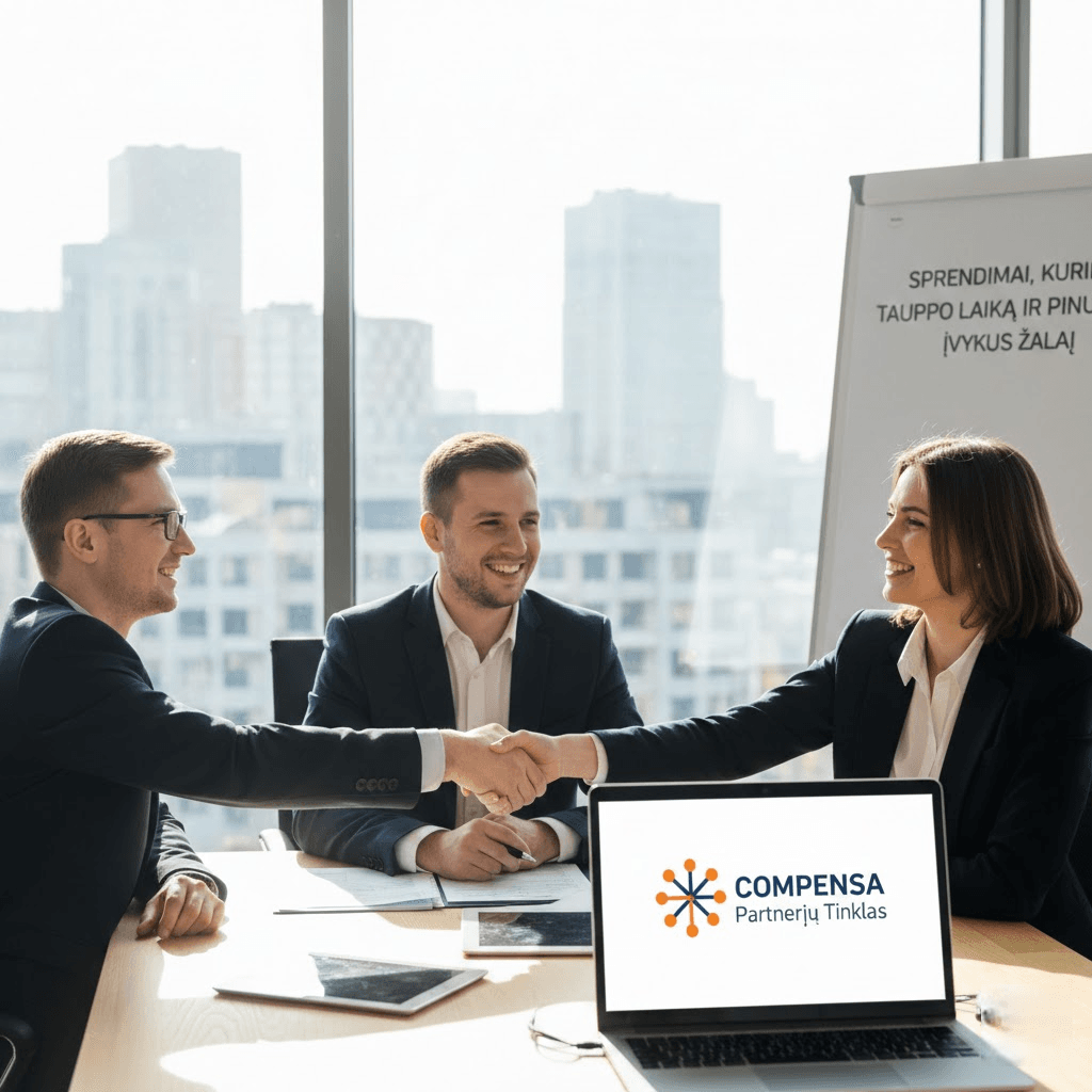 Compensa partnerių tinklas: sprendimai, kurie taupo laiką ir pinigus įvykus žalai Compensa partnerių tinklas: sprendimai, kurie taupo laiką ir pinigus įvykus žalai