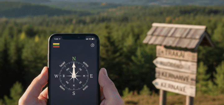 Kompasas online: Tiksli kryptis jūsų telefone be papildomų programėlių
