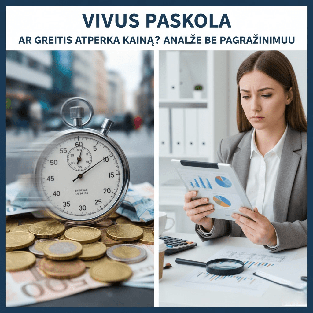 Vivus paskola: ar greitis atperka kainą? Analizė be pagražinimų Vivus paskola: ar greitis atperka kainą? Analizė be pagražinimų
