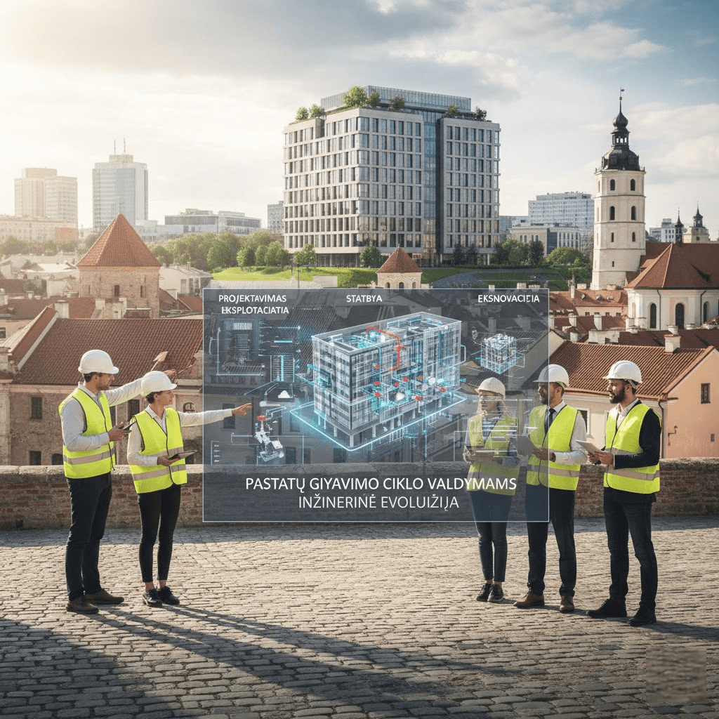 City Service Engineering: Pastatų gyvavimo ciklo valdymas ir inžinerinė evoliucija
