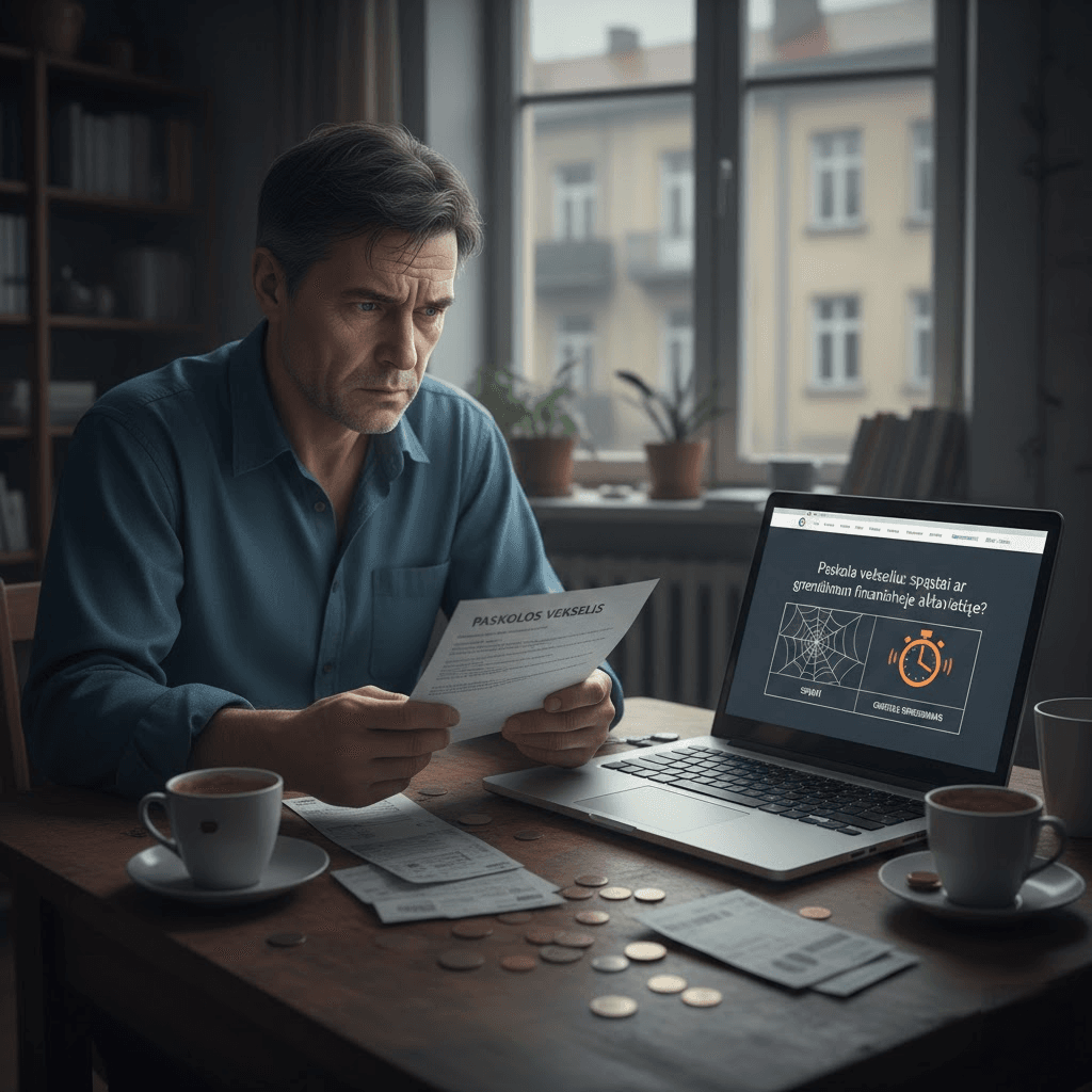 Paskola vekseliu: spąstai ar greitas sprendimas finansinėje aklavietėje?