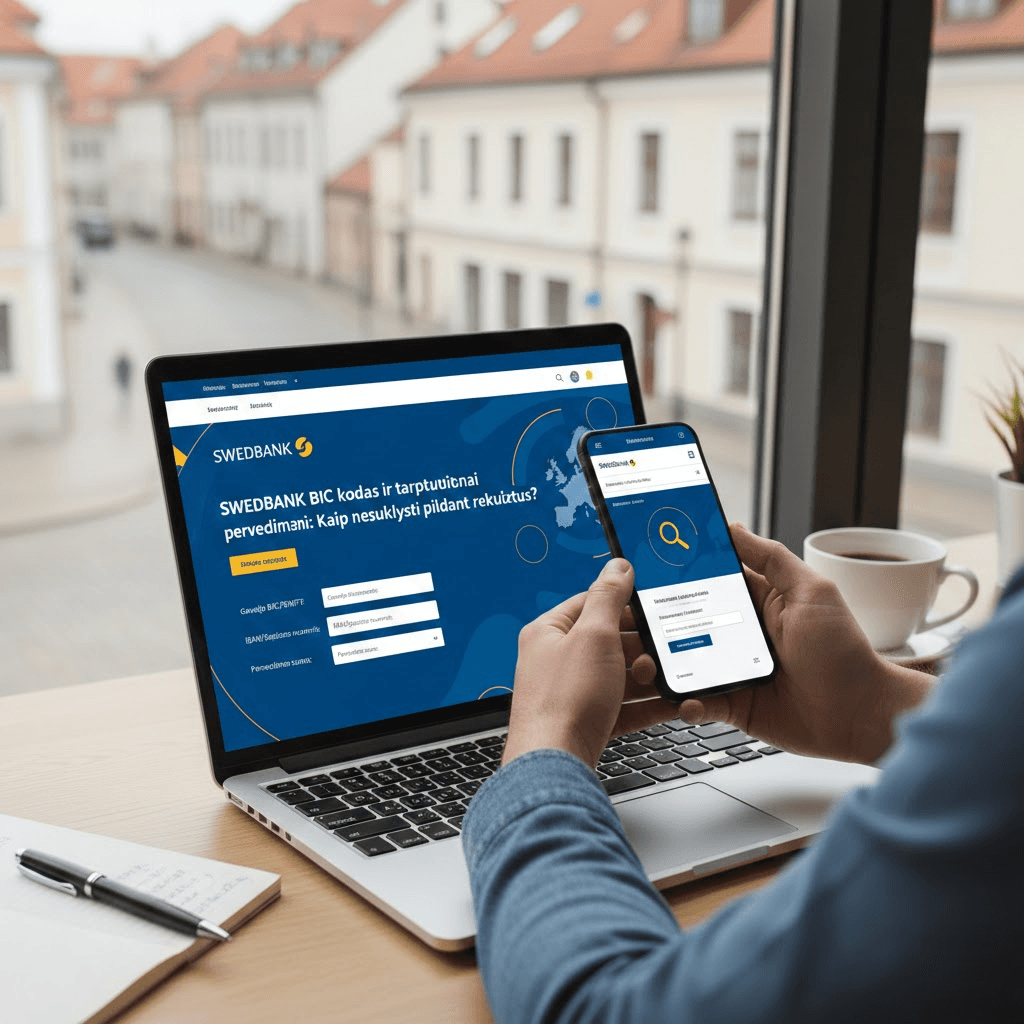Swedbank BIC kodas ir tarptautiniai pervedimai: Kaip nesuklysti pildant rekvizitus?
