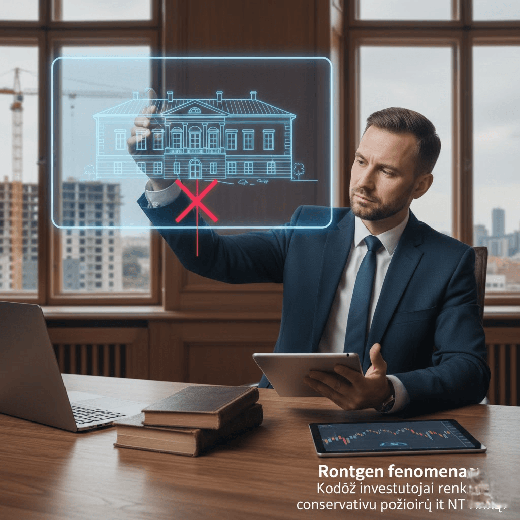 Rontgen fenomenas: Kodėl investuotojai renkasi konservatyvų požiūrį į NT rinką?