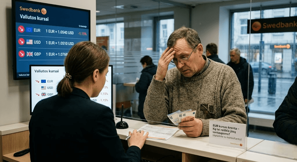 EUR silpnėjimas: Kodėl euras praranda pozicijas ir kokią įtaką tai turės jūsų finansinei ateičiai?