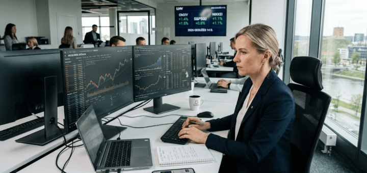 Akcijų rinka: Išsamus gidas nuo pamatų iki sėkmingos strategijos 2026 metais