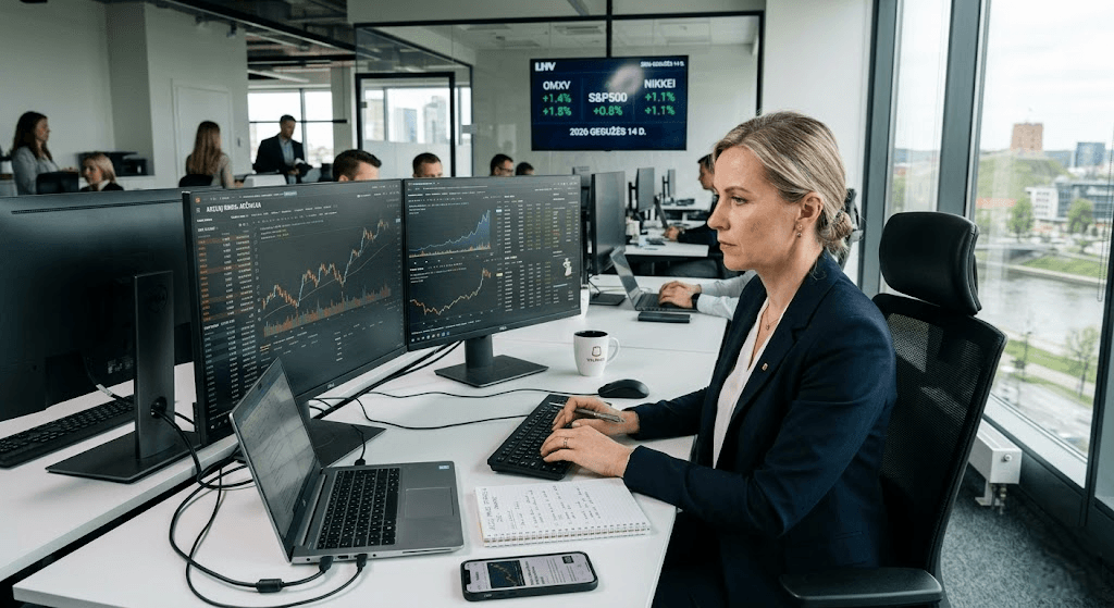 Akcijų rinka: Išsamus gidas nuo pamatų iki sėkmingos strategijos 2026 metais