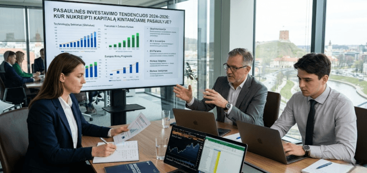 Pasaulinės investavimo tendencijos 2024–2026: kur nukreipti kapitalą kintančiame pasaulyje?