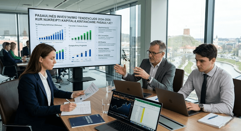 Pasaulinės investavimo tendencijos 2024–2026: kur nukreipti kapitalą kintančiame pasaulyje?