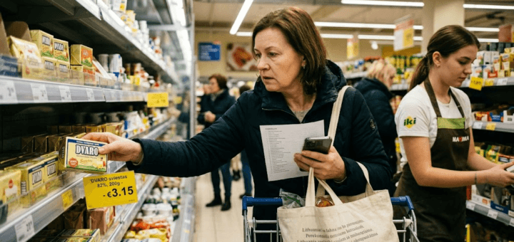 Infliacija Lietuvoje: Nuo kainų šoko iki naujosios ekonominės realybės 2026 metais