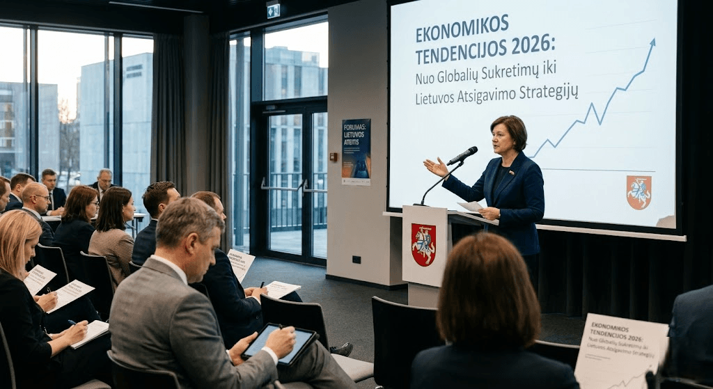 Ekonomikos Tendencijos 2026: Nuo Globalių Sukretimų iki Lietuvos Atsigavimo Strategijų Ekonomikos Tendencijos 2026: Nuo Globalių Sukretimų iki Lietuvos Atsigavimo Strategijų