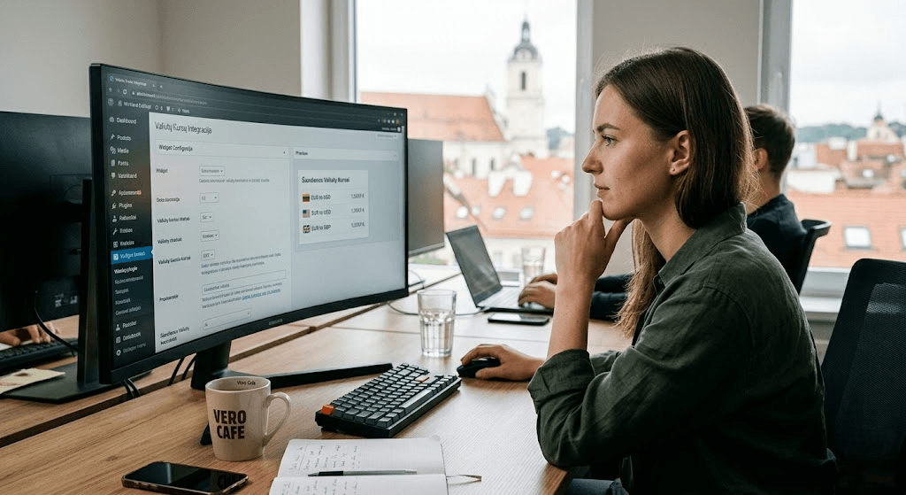 Valiutų kursai widget: Kodėl kiekviena moderni svetainė turėtų integruoti šį įrankį?
