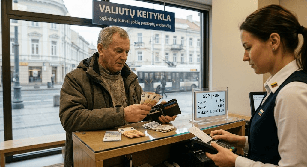 Valiutų keitimas: Išsamus gidas, kaip sutaupyti ir išvengti paslėptų mokesčių