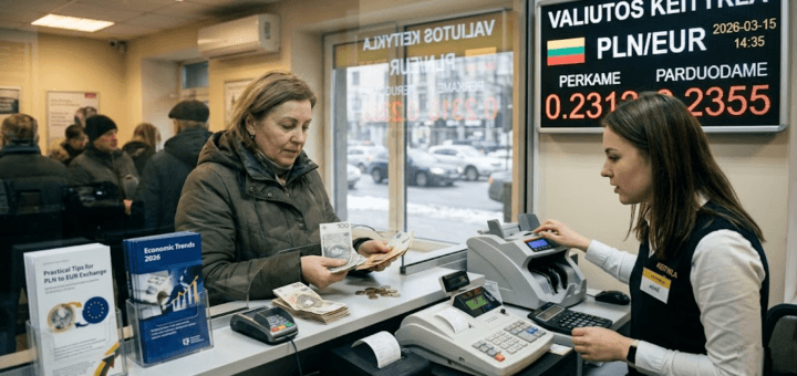 Lenkijos zlotas į eurus: Išsamus gidas apie valiutos keitimą, ekonomines tendencijas ir praktinius patarimus 2026 metais