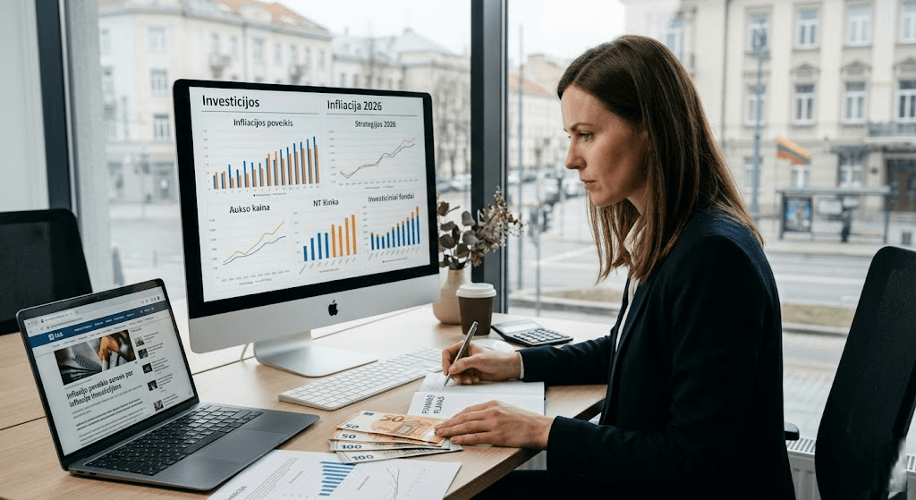 Kaip apsaugoti pinigus nuo nuvertėjimo? Geriausios investicijos apsaugai nuo infliacijos 2026 metais Kaip apsaugoti pinigus nuo nuvertėjimo? Geriausios investicijos apsaugai nuo infliacijos 2026 metais